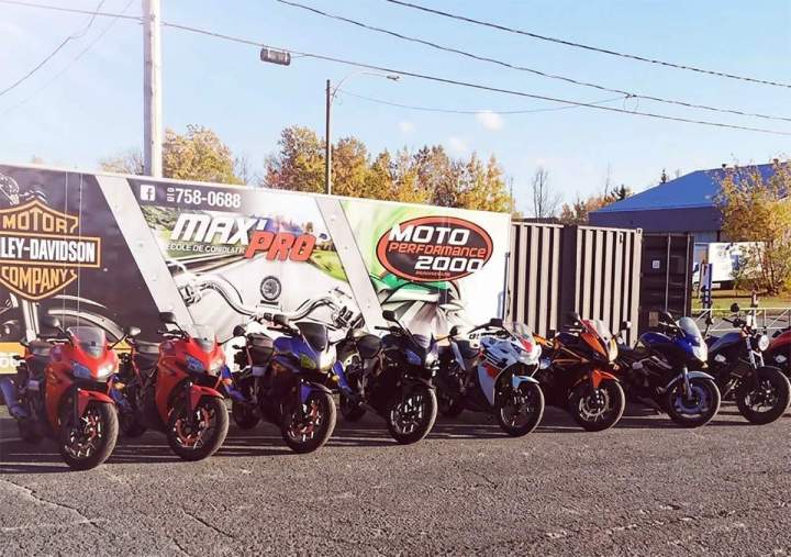 Cours moto encadrés par des professionnels